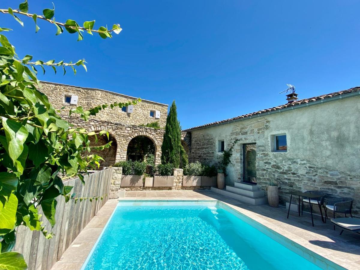 La Maison Des Vendangeurs - Table D'Hotes Le Soir Du Jeudi Au Dimanche- Jacuzzi - Balneo Spa - Acces Piscine Pour Toutes Les Chambres Sauf Studio Coquet- Piscine De Mai A Mi-Octobre Martignargues Экстерьер фото